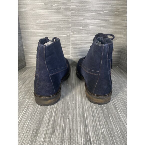 Levis Men's Sheffield Ankle Casual/Work Boots Blue Chambray Suede Lace Up SZ 10 - Picture 6 of 11